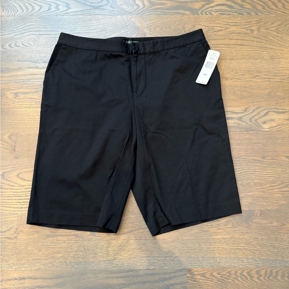 Lauren Ralph Lauren Woman Black Shorts NWT Size 16W